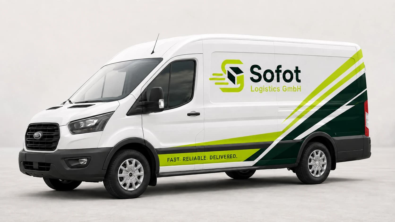 Sofot-Lieferwagen im Einsatz in der Schweiz.